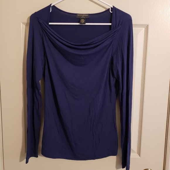 2/$20 Banana Republic Factory Purple Cowl Stretch - Picture 1 of 8